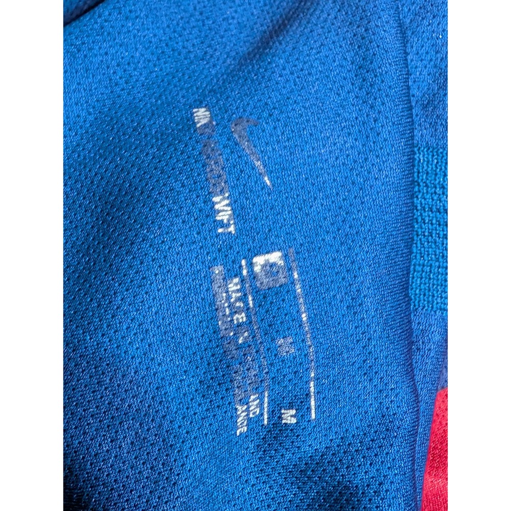 Nike FC Barcelona 2019-20 Home Jersey‎ Long Sleeve Rakuten Checkered Blue Red M - Picture 4 of 5